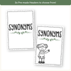 Synonym Posters - Modern Botanical Classroom Decor - Miss Jacobs Little Learners