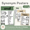 Synonym Posters - Modern Botanical Classroom Decor - Miss Jacobs Little Learners