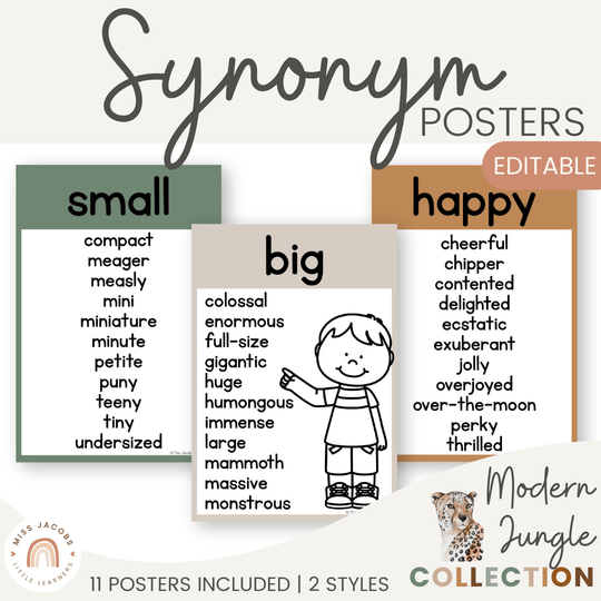 Synonym Posters - Modern Jungle Earthy Decor