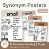 Synonym Posters | Ombre Neutral English Classroom Decor - Miss Jacobs Little Learners