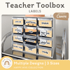 Teacher Toolbox Labels - Happy Hive Classroom Decor - Miss Jacobs Little Learners