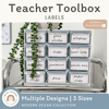 Teacher Toolbox Labels - Modern Ocean Classroom Decor - Miss Jacobs Little Learners