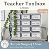 Teacher Toolbox Labels - Modern Ocean Classroom Decor - Miss Jacobs Little Learners