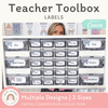 Teacher Toolbox Labels - Pastel Composition Notebook Classroom Decor - Miss Jacobs Little Learners