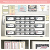 Teacher Toolbox Labels - Pastel Composition Notebook Classroom Decor - Miss Jacobs Little Learners