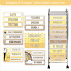 Teacher Trolley Labels for Rolling Cart - Happy Hive Classroom Decor - Miss Jacobs Little Learners