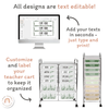Teacher Trolley Labels for Rolling Cart - Modern Botanical Decor - Miss Jacobs Little Learners