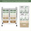 Teacher Trolley Labels for Rolling Cart - Modern Botanical Decor - Miss Jacobs Little Learners