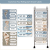 Teacher Trolley Labels for Rolling Cart - Modern Ocean Theme - Miss Jacobs Little Learners