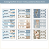 Teacher Trolley Labels for Rolling Cart - Modern Ocean Theme - Miss Jacobs Little Learners