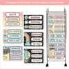 Teacher Trolley Labels for Rolling Cart - Pastel Composition Notebook Classroom Decor - Miss Jacobs Little Learners