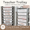 TEACHER TROLLEY LABELS | SPOTTY NEUTRALS | EDITABLE - Miss Jacobs Little Learners