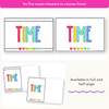 Telling Time and Clock Posters - Bright Math Decor - Miss Jacobs Little Learners