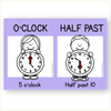 Telling Time and Clock Posters - Bright Math Decor - Miss Jacobs Little Learners