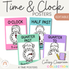 Telling Time and Clock Posters - Cutesy Classroom Decor - Miss Jacobs Little Learners