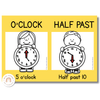 Telling Time and Clock Posters - Cutesy Classroom Decor - Miss Jacobs Little Learners