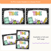 Telling Time and Clock Posters - Cutesy Composition Notebook Math Decor - Miss Jacobs Little Learners