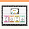 Telling Time and Clock Posters - Cutesy Composition Notebook Math Decor - Miss Jacobs Little Learners
