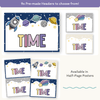 Telling Time and Clock Posters - Dreamy Space Theme Classroom Decor - Miss Jacobs Little Learners