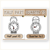 Telling Time and Clock Posters - Happy Hive Math Decor - Miss Jacobs Little Learners