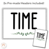 Telling Time and Clock Posters - Modern Botanical Theme - Miss Jacobs Little Learners