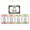Telling Time and Clock Posters - Pastel Composition Notebook Math Decor - Miss Jacobs Little Learners