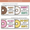 Testing Motivation Gift Card for Students: DO - NUT Stress - Miss Jacobs Little Learners
