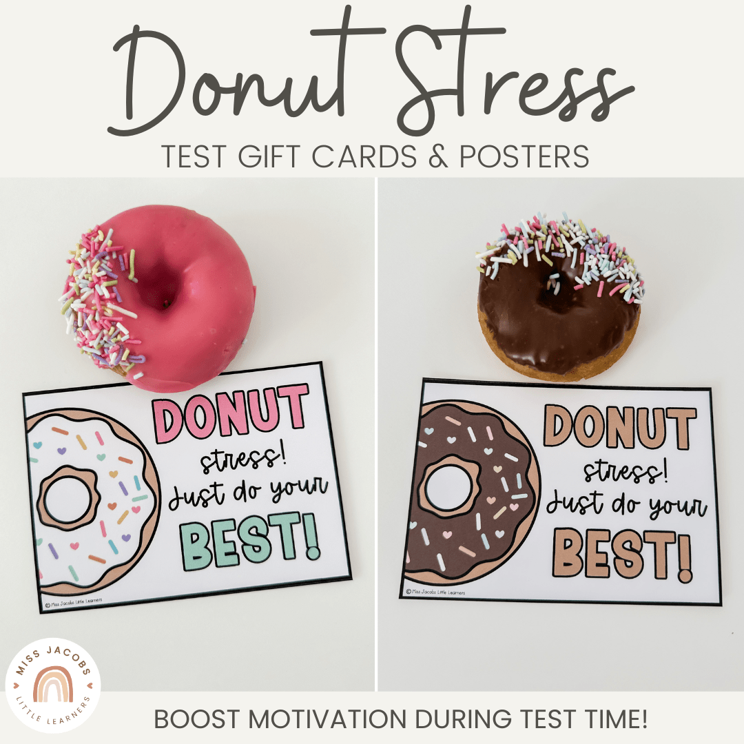 Testing Motivation Gift Card for Students: DO-NUT Stress - MJLL testing-motivation-gift-card-for-students-do-nut-stress-mjll