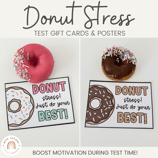 Testing Motivation Gift Card for Students: DO-NUT Stress