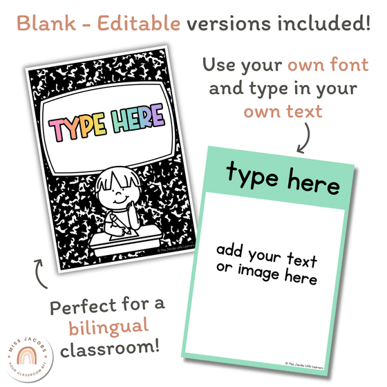 Text Type Posters - Cutesy Classroom Decor - Miss Jacobs Little Learners
