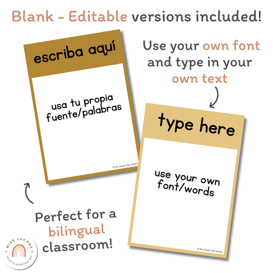 Text Type Posters | Daisy Gingham Neutrals English Classroom Decor - Miss Jacobs Little Learners