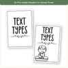 Text Type Posters - Modern Botanical Classroom Decor - Miss Jacobs Little Learners