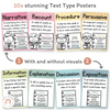 Text Type Posters - Pastel Classroom Theme - Miss Jacobs Little Learners