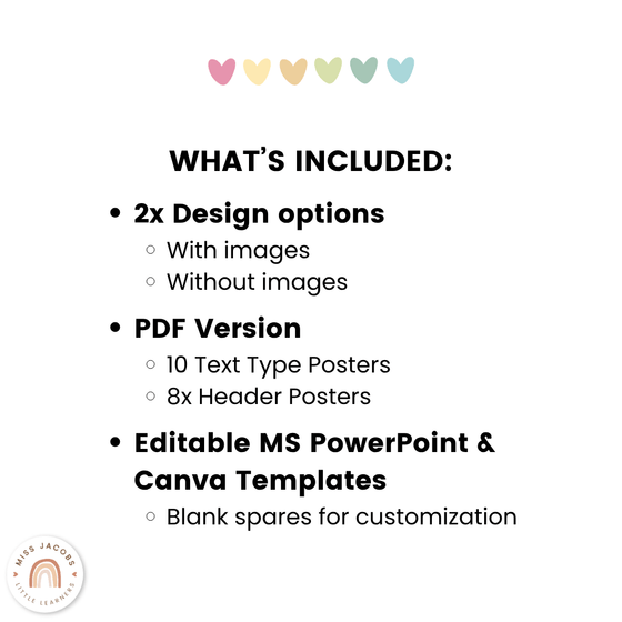 Text Type Posters - Pastel Classroom Theme - Miss Jacobs Little Learners