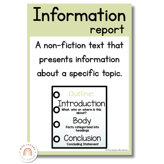 Text Type Posters - Pastel Classroom Theme - Miss Jacobs Little Learners