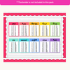 Times Table Chart - Bright Theme - Miss Jacobs Little Learners