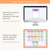 Times Table Chart - Cutesy Classroom Decor - Miss Jacobs Little Learners