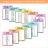 Times Table Chart - Cutesy Composition Notebook Math Decor - Miss Jacobs Little Learners