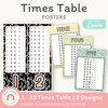 Times Table Chart - Pastel Composition Notebook Math Decor - Miss Jacobs Little Learners