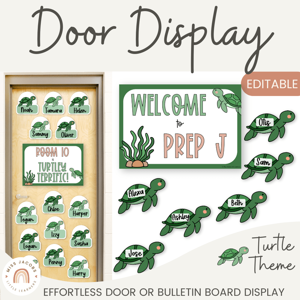 Turtle Door Display Classroom Decor - Miss Jacobs