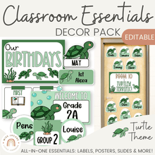  Turtle Theme Classroom Essentials Decor Pack - Miss Jacobs Little Learners