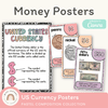 U.S. Money Posters - Pastel Composition Notebook Math Decor - Miss Jacobs Little Learners