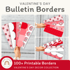 Valentine’s Day Bulletin Board Borders Classroom Decor - Miss Jacobs Little Learners