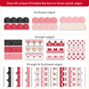Valentine’s Day Bulletin Board Borders - Composition Notebook Classroom Decor - Miss Jacobs Little Learners
