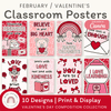 Valentine’s Day Classroom Posters - Composition Notebook Decor - Miss Jacobs Little Learners