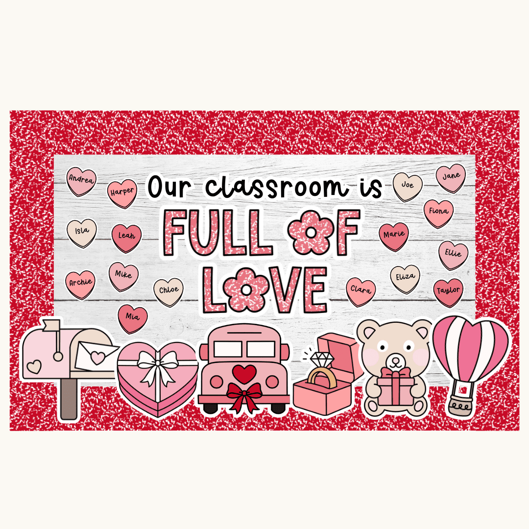 Valentine’s Day Bulletin Board Classroom Decorations & Crafts Ideas ...