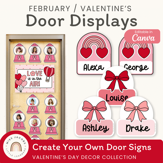 Valentine’s Day Door Display Classroom Decor