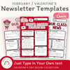 Valentine’s Day Newsletters Templates Classroom Decor - Miss Jacobs Little Learners