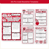 Valentine’s Day Newsletters Templates - Composition Notebook Theme - Miss Jacobs Little Learners