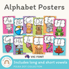 VIC Font Alphabet Posters | Polka Dot - Miss Jacobs Little Learners